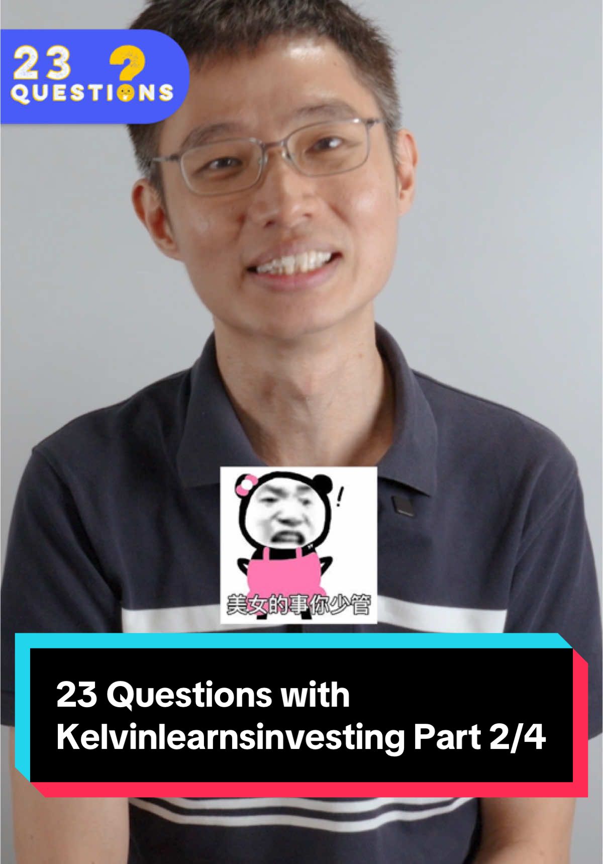 Happy wife happy life indeed 🙃 Tune in to more stories on our full video where @Kelvin Learns Investing answers 23 questions on our interview! . . . #singapore #interview #questions #storytime #couple #heykakisg #23questions