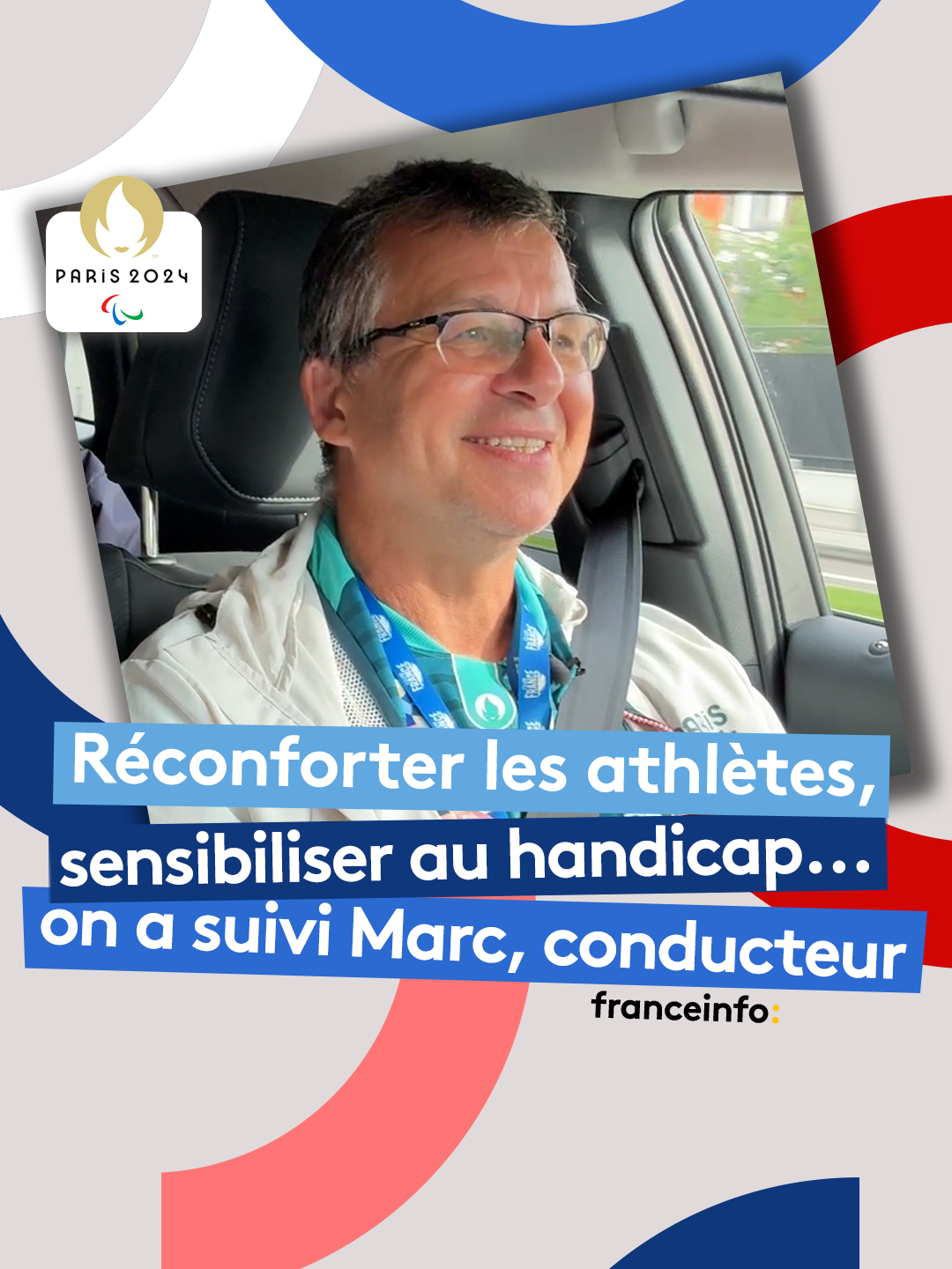 #Paris2024 Il réconforte les athlètes, sensibilise les officiels au handicap... Marc ne fait pas que conduire durant ses missions de chauffeur volontaire sur les Jeux #Paralympiques #paralympics #sport #handicap #sinformersurtiktok