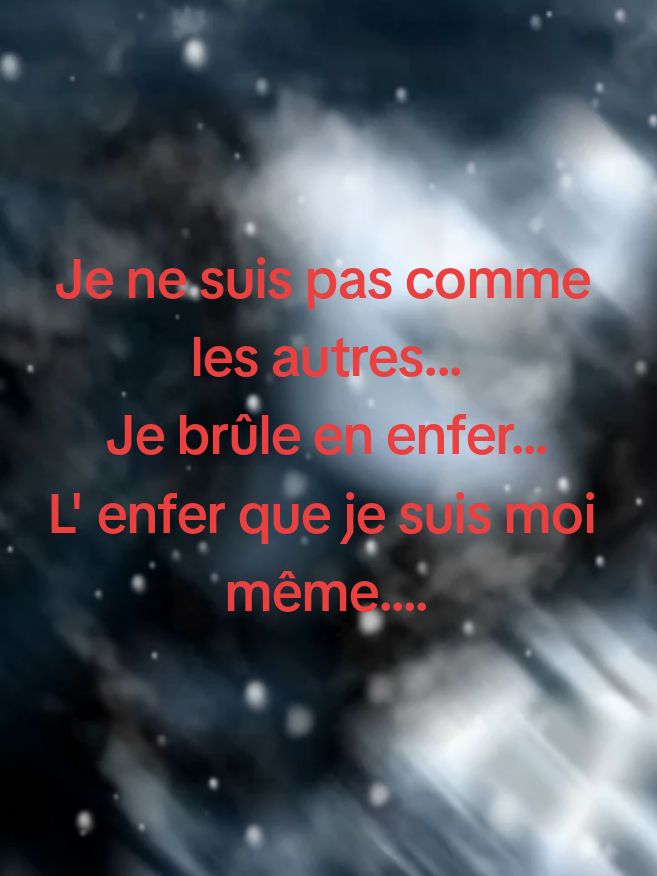 Bonjour.. excellent week-end à vous 🙏🖤🌹😈 Je ne suis pas comme les autres.... Je brûle en enfer... L' enfer que je suis moi même... #...enfer ..#pourvous #amitié #famille #pourtoi  @CARPEDIEM LE RETOUR🇨🇭🇧🇪♐️ @☠️💀Hannibal🥩🍖 @🖤😈🔥 Enféria 🔥😈🖤 @Etoile Ténébreuse @mantys ténébreuse 