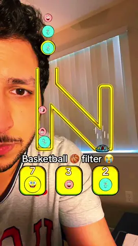 Basketball filter game is impossible to win 😭 #basketball #filter #game #filters 