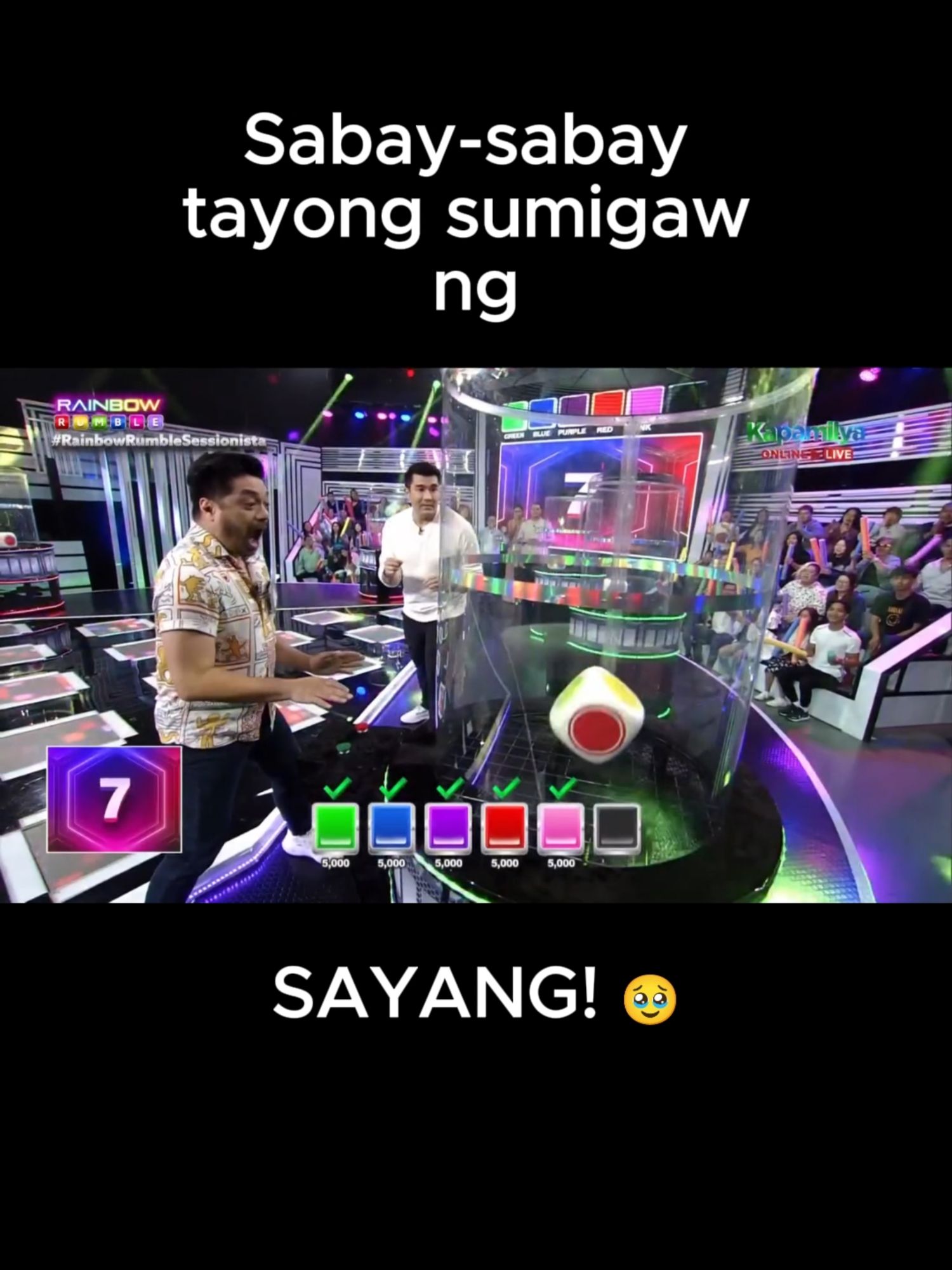 Muntik na ang isang milyon, Nyoy! #ABSCBN #Kapamilya #RainbowRumble #fyp