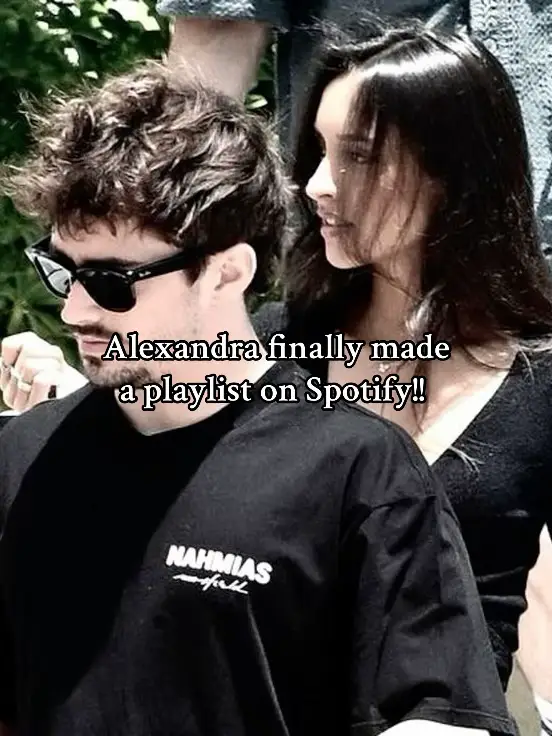 They’re so in love istg • • #alexandrasaintmleux #spotify #chalex #charlesleclerc #cl16 #f1wag #xyzbca #f1 #foryoupage 