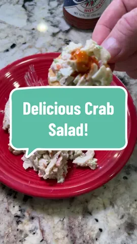 You are going to love this crab salad! Don’t forget the @Crystal Hot Sauce  #crabsalad #crabsaladrecipe #southerncooking #appetizers #EasyRecipe #cookingtiktok  @Brisket & Bourbon  @Brisket & Bourbon  @Brisket & Bourbon 