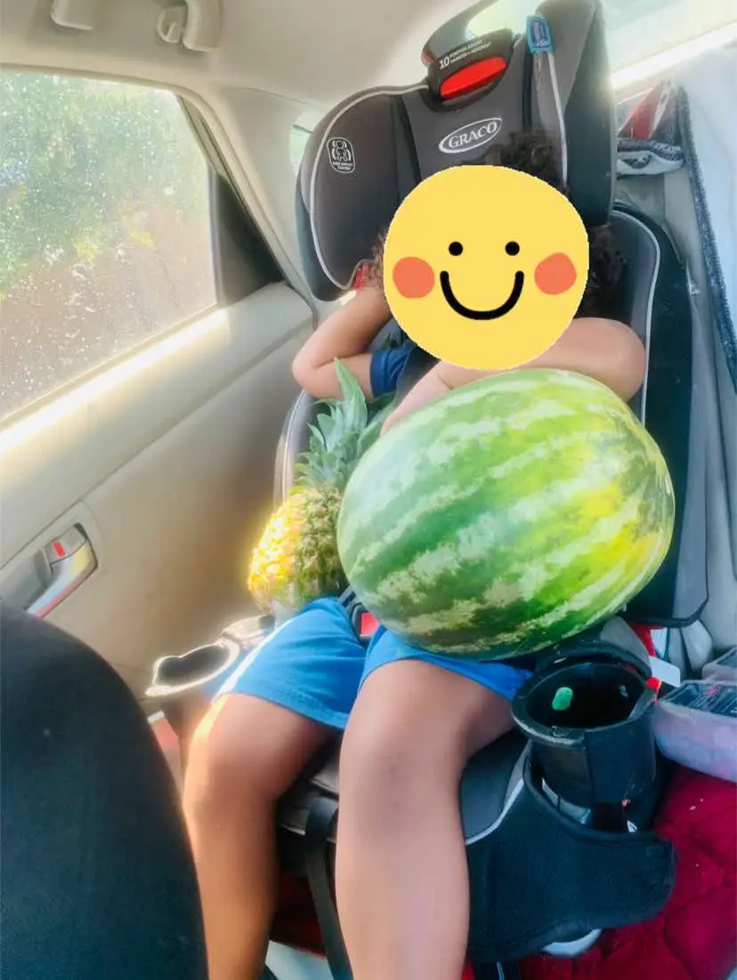 Does your child have comfort item they have to havs at all times my sons is real or fake fruits.  #fruits #toddlers #autismmom #farmersmarket 