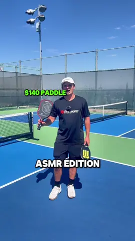 Explanation⬇️ More expensive paddles are better in 3 areas: Sweet Spot, Spin, and depending on the paddle, Power. The most important of these by far is SweetSpot which comes from the core material and weight distribution. The $140 is also considered “gen 2” or thermoformed which make the material much stronger. Thats why I can’t snap it in half. (Without a car) In terms of spin, you can get spin on any paddle with the right technique. However, the carbon fiber sandpapery grit will give you more RPM’s with the same technique. It feels similar to the difference of using a cheap vs expensive ping pong paddle.  #pickleball 
