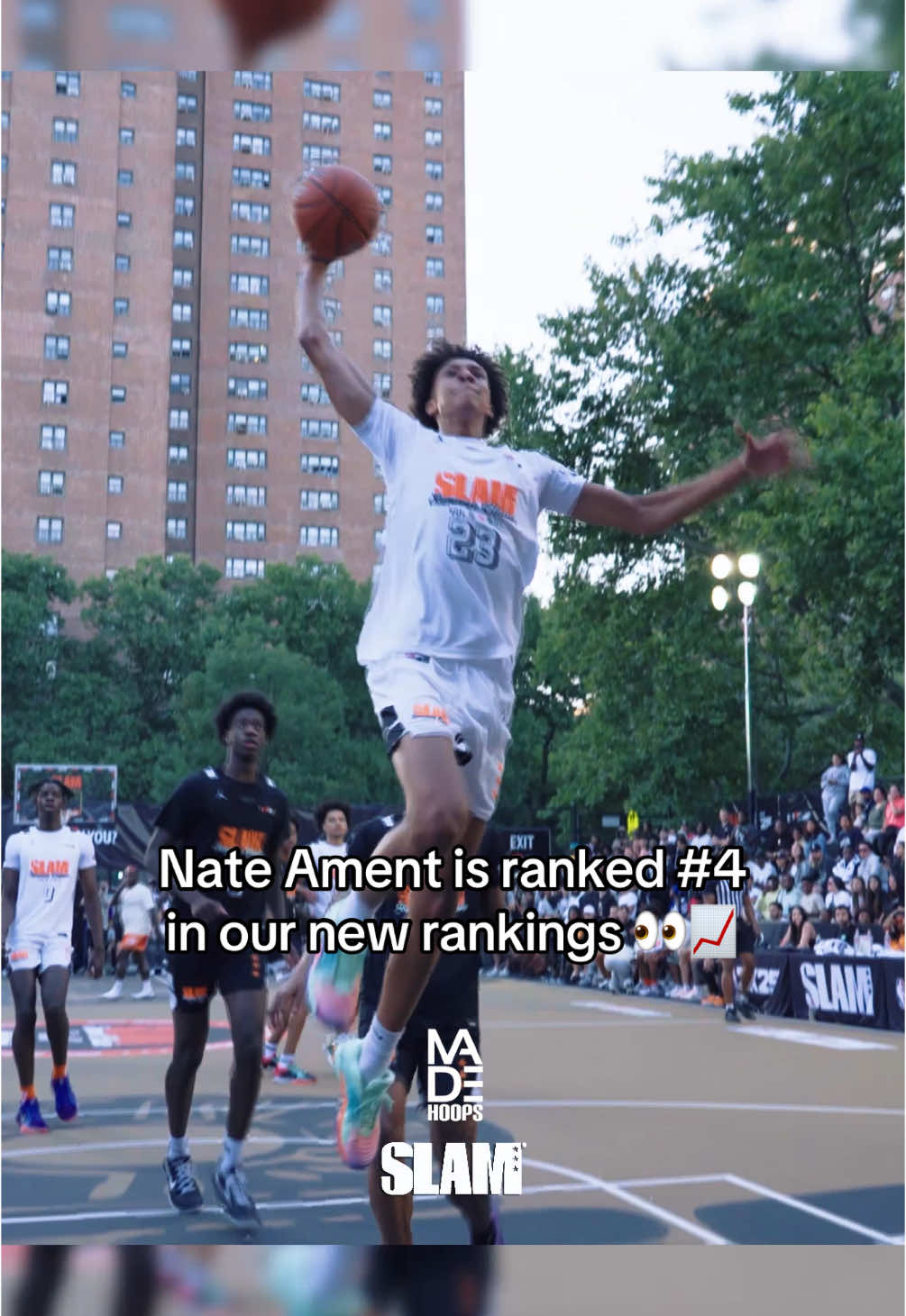 Nate Ament really took over this summer 👀 @SLAM HIGH SCHOOL #basketball #nateament #fyp 