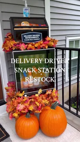 Restocking my Delivery Driver Snacks with Fall - Halloween themed drinks and snacks 🧡🎃 My small way of showing appreciation to the hard working men and women that make my life easier! Thank you 🧡 #restock #restockasmr #fall #halloween #halloweensnacks #snackdrawer #snackstation #deliverdriversnacks #snackstation #organize #organizedfridge #deliverydriver #snackcart #asmr #asmrsounds #minifridge #organizedhome #creatorsearchinsights #fyp #foryou 
