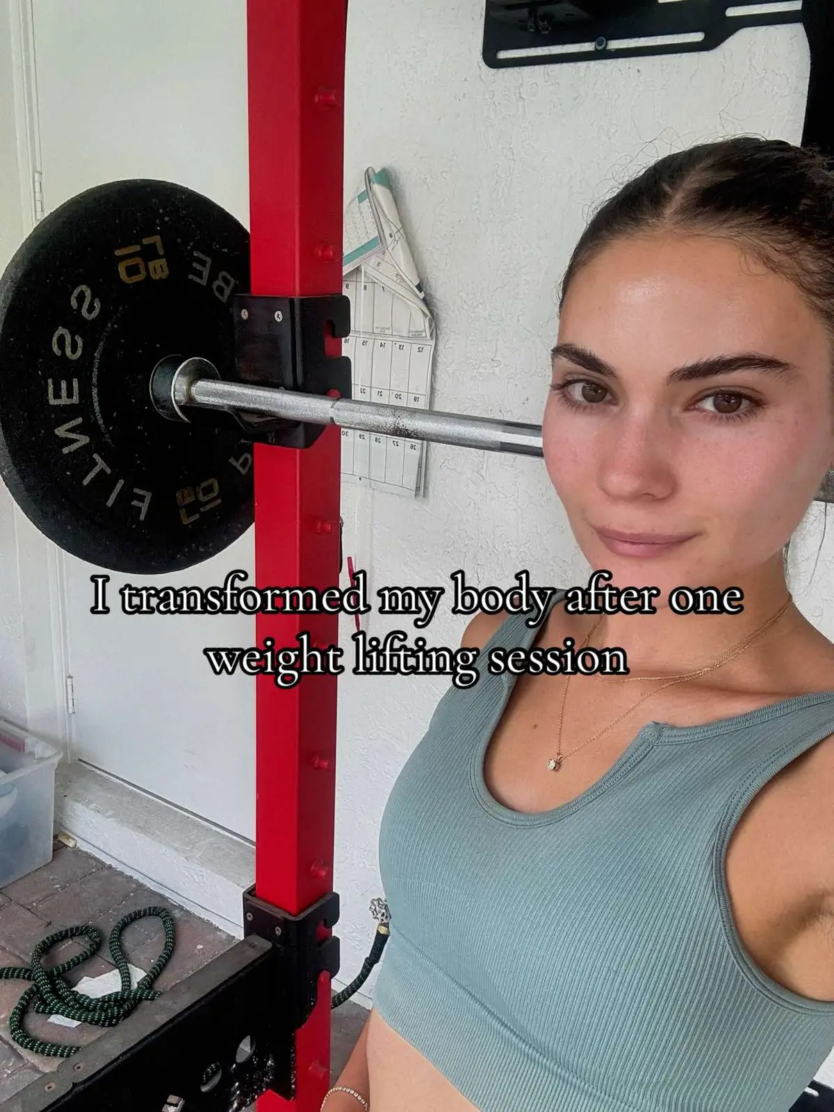 Ask me how I transformed my body after one weight lifting session! #GymTok #fitgirksoftiktok #girlswholift 