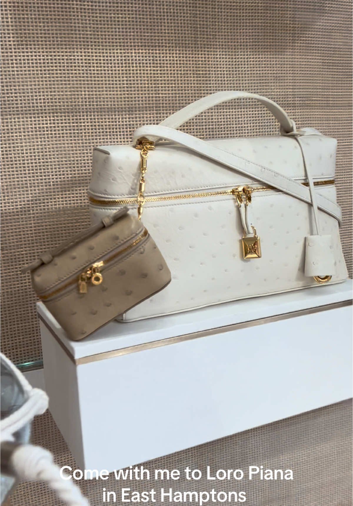 In search for a pink bag 😫👛 #loropiana #l19 #easthampton #fy 