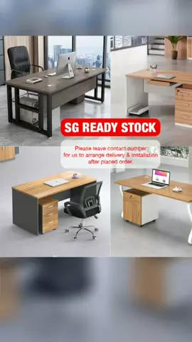 ONLY S$62.50 - 219.50! 👈 [SG Stock] Office PC Table With Drawers Desks 120cm/140cm/160cm #highlyrecommended  #Bestbuyintiktokshop  #albertchongshoptiktok  #1500varietyitemspromoted 