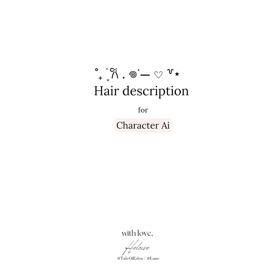 ⋆꒷ 𐙚 . Hi! Just a little update – I’m only taking requests through Discord for now !! ♡ · Just another reminder that I'm handling this account all on my own, so I can’t get to all your requests at the same time. I hope you can understand !! ♡ ᴛㅅᴛ   #characterai #characteraibot #outfits #outfitdescription #cai #ai #chai #hairstyle #hairdescription 