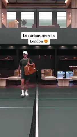 Insane luxury court in london 😍 #tennis #luxurylife #tenniscourt 