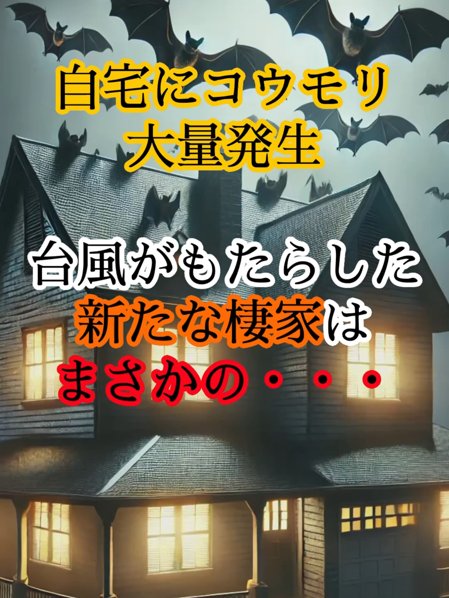 自宅にコウモリ大量発生、台風がもたらした新たな棲家はまさかの・・・。 #雑学 #雑学豆知識 #災害#台風