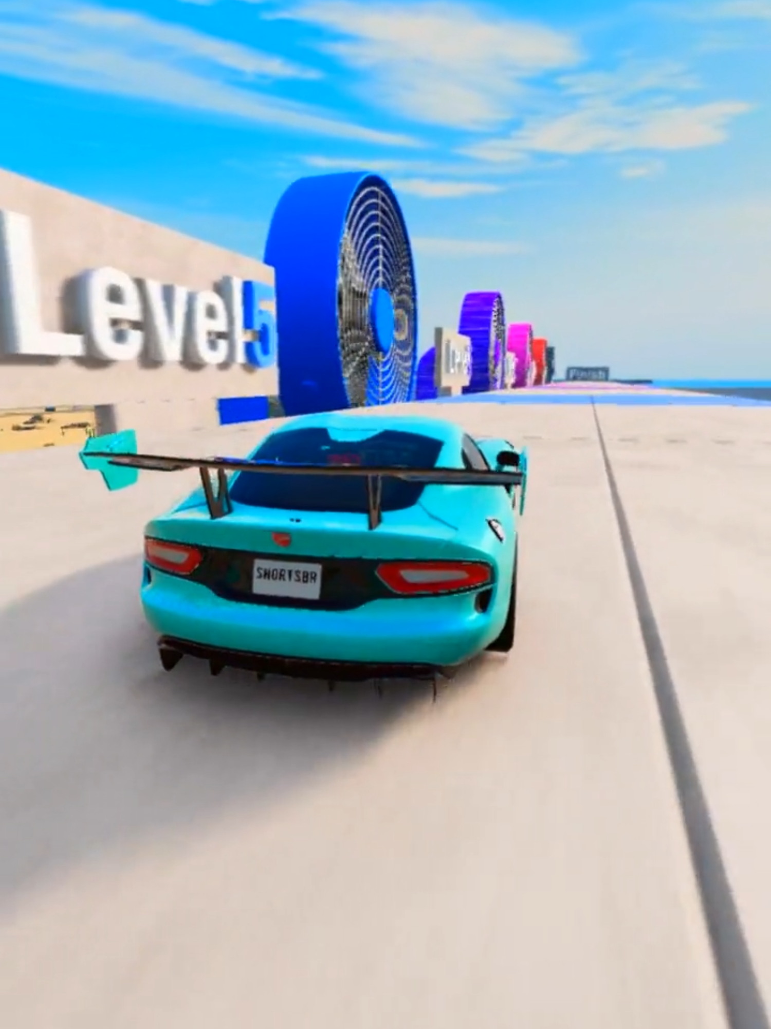 Which car passes through the giant fans Part 2 #beamngdrive #beamng #fyp #fouryoupage #gaming