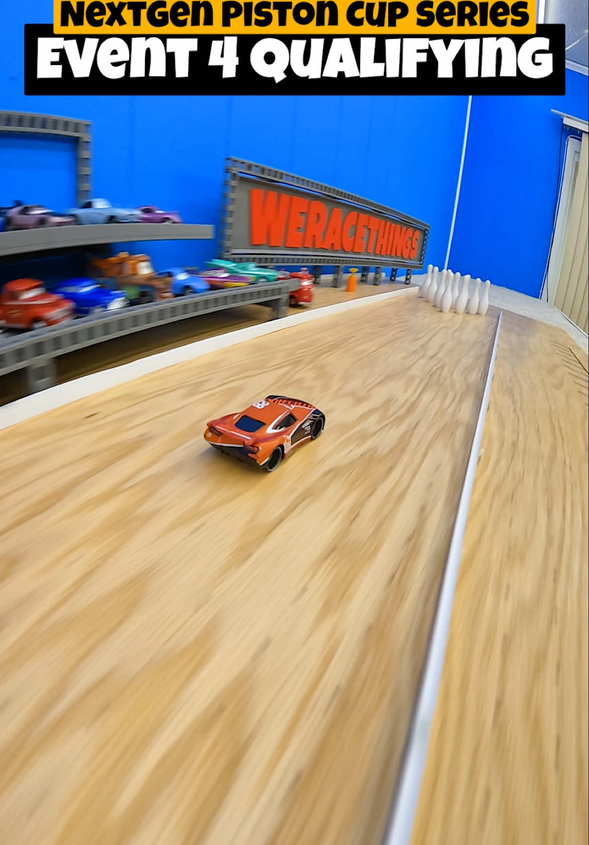 Bowling woth the Nextgen Series Piston Cup Racers! #bowling #lightningmcqueen #carsmovie 