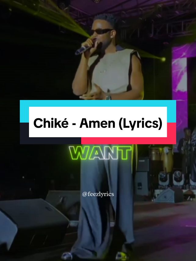 Chiké - Amen (Lyrics)🎶🎧  #feezlyrics #chike #chikeamen #lyricsvideo #fyp #viral #fypシ #tiktokuganda #tiktoknigeria #naijalyrics #tiktoknaija #afrobeats #foryou 