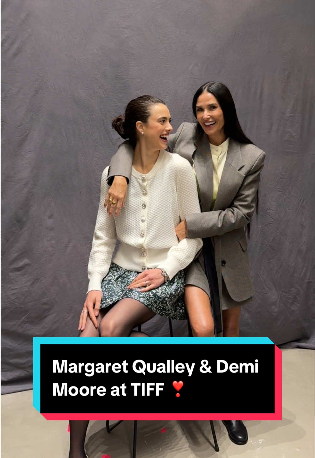 #MargaretQualley and #DemiMoore really said copy and paste. 🤭 #TIFF2024 #TheSubstance 