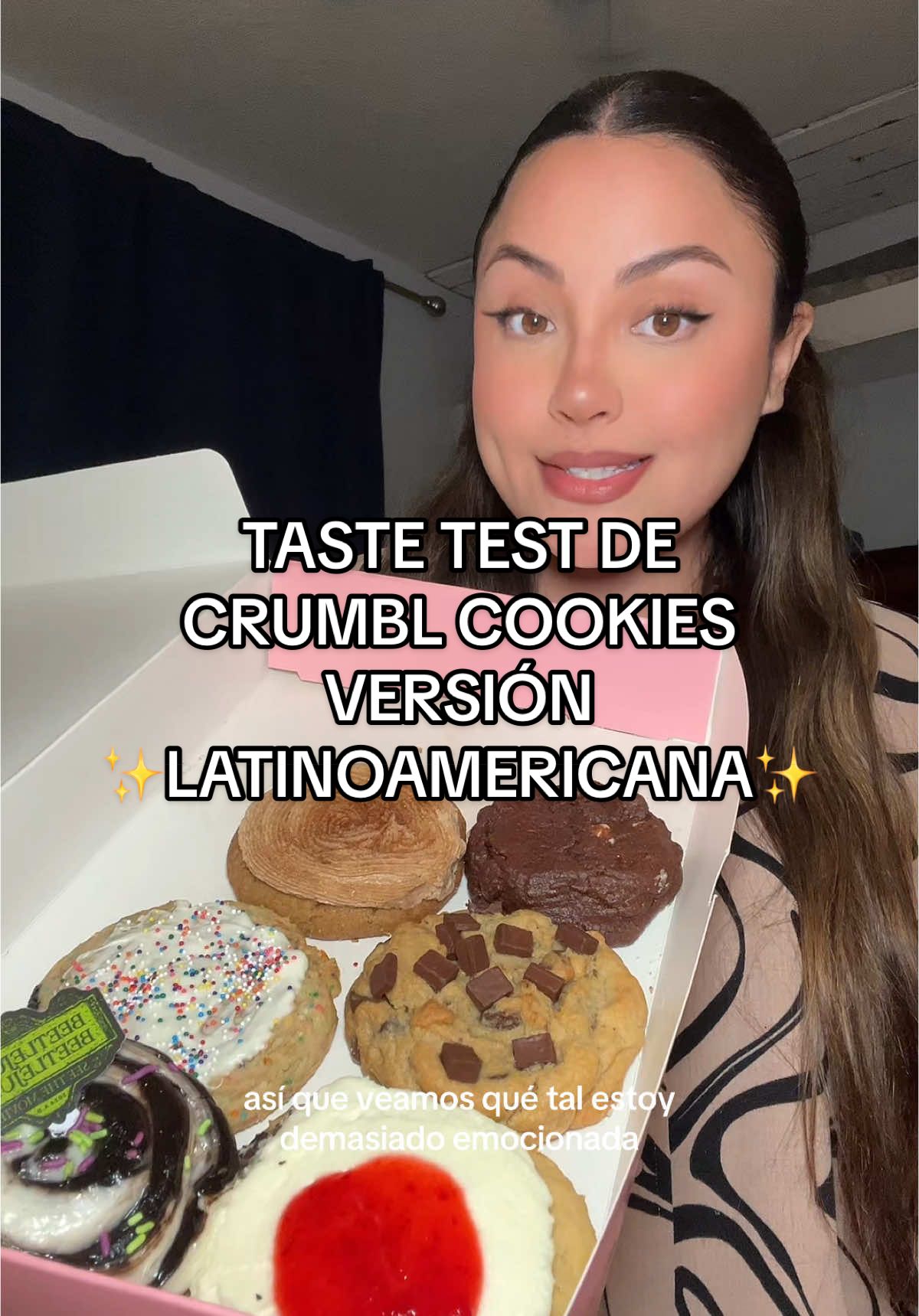 Probando por primera vez las famosas Crumbl Cookies versión latinoamericana 🥹 #crumblcookiesreview #crumblcookies #viralcookies #tastetest #mukbang #probandocomida #limaperu #eatwithme #foodreview #reviewdecomida 