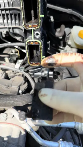 The screws are bouncing around in the cat at this point! #subaru #intakemanifold #imrc #mobilemechanic #carbon