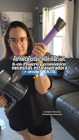 Saca la tarjeta mami que hoy se gasta!! 😂 Quedé muy impresionada con la calidad de esta aspiradora inalámbrica 6-en-1 de @SH Home Cleaning  El brazo extensible es sin lugar a dudas mi característica favorita, pero tiene muchos accesorios que la hacen multiuso y nos facilitan la limpieza. 🫧 Tiene tremendo descuento y envío gratis, además de unas reseñas buenísimas!! #cordlessvacuum #cordlessvacuumcleaner #housecleaning #handheldvacuum #shhome  cordless vacuum cleaner lightweight vacuum handheld vacuum house cleaning 