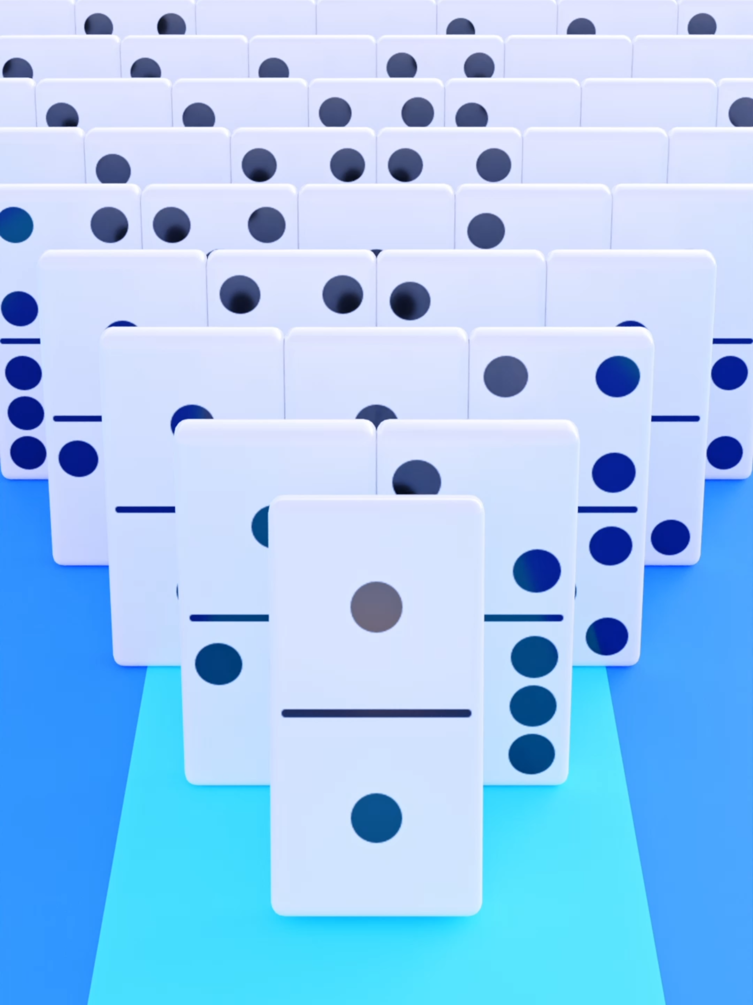 Wide Domino Run 4 #satisfying #looping #animation #oddlysatisfying