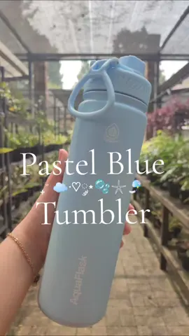 Tumbler for girls like Blue 💙 #aquaflaskinspiredtumbler #aquaflaskphilippines  #bluetumbler #tumbler #pastelblue #waterbottle #rekomendasitumbler #babyblue #powderblue #aesthetictumbler #fyp 