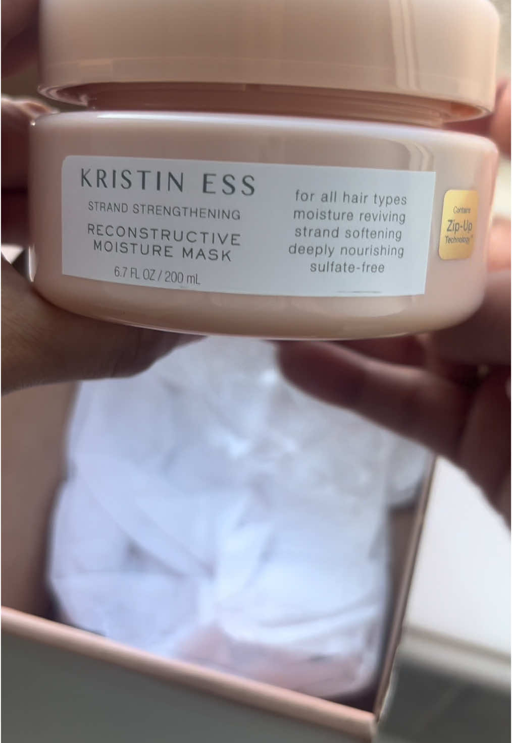 @influenster sent me this @kristiness reconstructive moisture hair mask. The Kristin Ess Reconstructive Moisture Mask deeply hydrates and repairs dry hair, leaving it soft, shiny, and manageable. It's lightweight, easy to apply, and has a pleasant scent, making it a great choice for hair restoration.#complimentary #kristinesshair #kristinesssignature