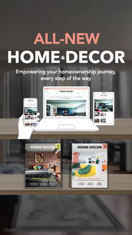 Empower every step of your home-building adventure with the all-new Home & Decor. From fresh print to a revamped website, we've got you covered!  🏠✨ #homegoalsmadeeasy 