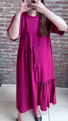 Midi dress kaos 👍🏻 #daster #dasterkekinian #mididresskaos 