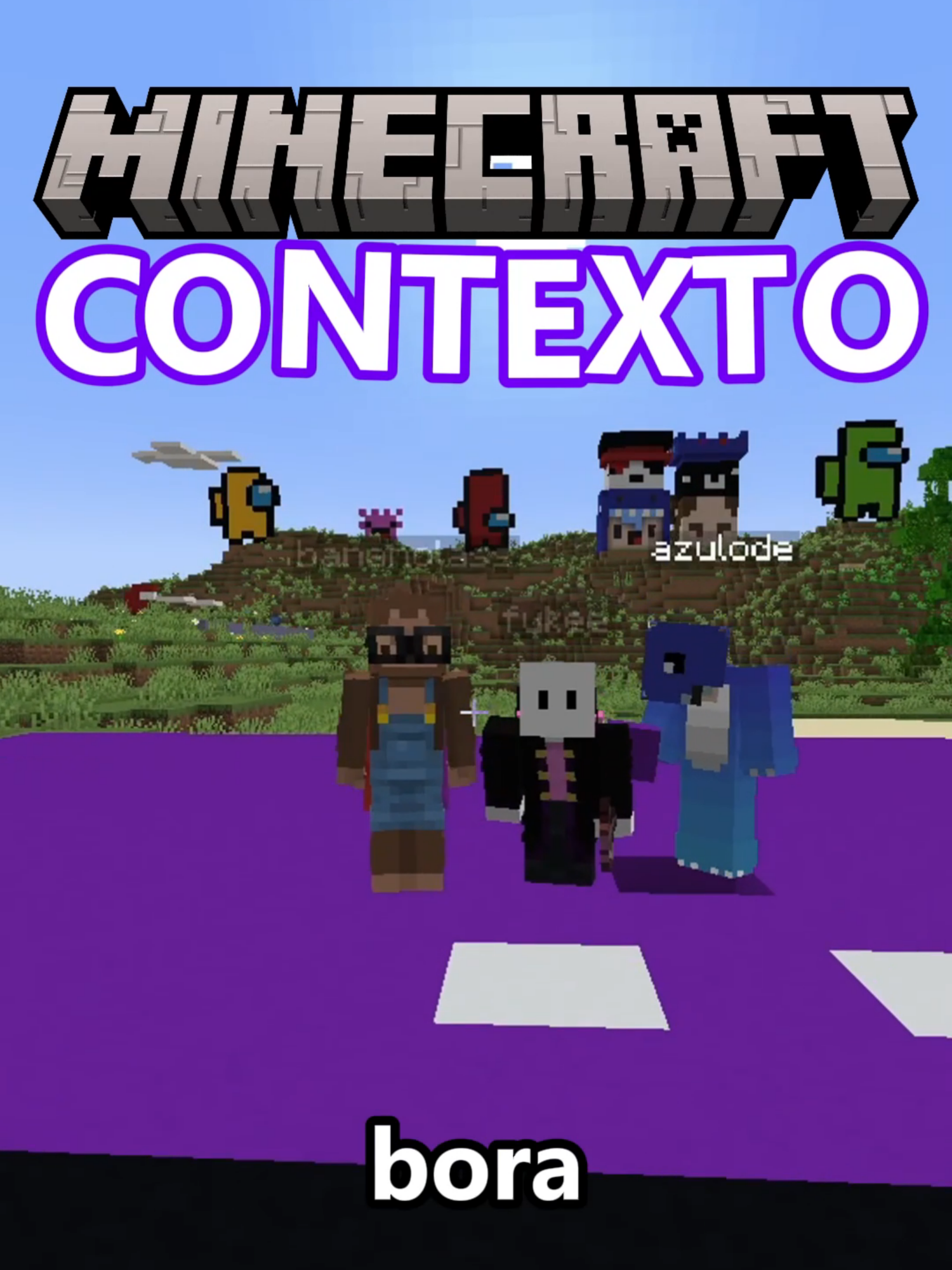 DEU A LÓGICA @iamfuke @azulode_ @bananolass #Minecraft