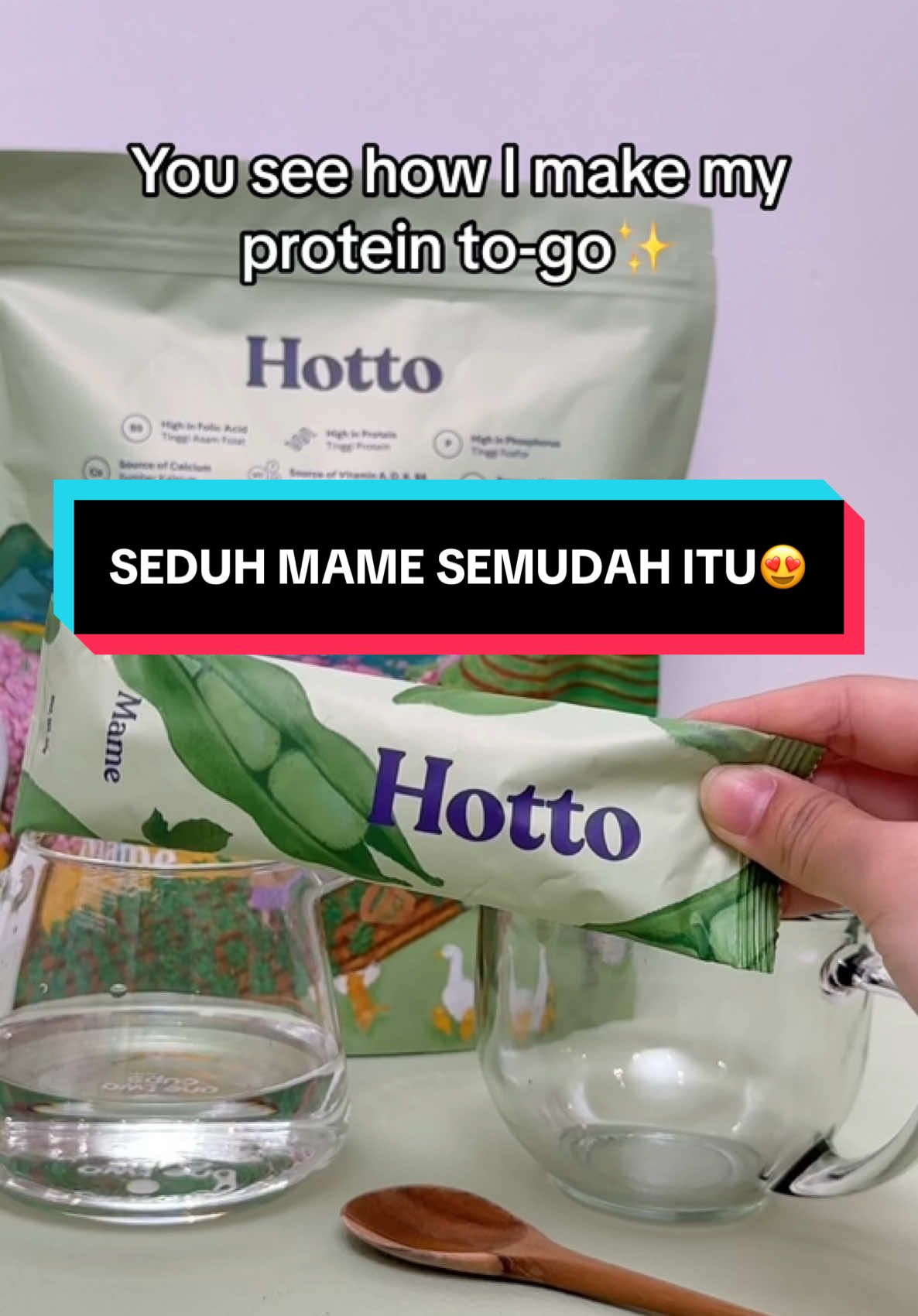 Tinggal kasih air sat set jadi deh, very cutesy and very demure✨😝 #secangkirhotto #GreenIsTheNewPurple #edamame #hottomame 