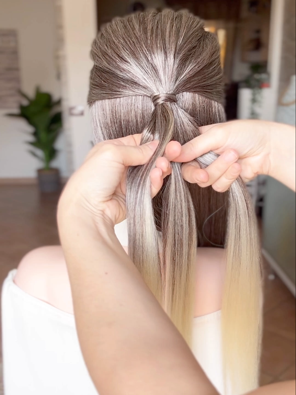 Most unique hairstyle ever! #braidsformyhair #braids #braidtutorial #hairtok #frenchbraid #dutchbraids #hairtutorial #hairvideos #hairgoals #hairideas #hairtips #hairhack #summerhair #backtoschool #easyhairstyles #creativehairstyles #peinados #trenzas #trecce #acconciature #ponytail #braidedhairstyles #mediumhairstyles #mediumhair #accessory #hairaccessories #hairaccessory