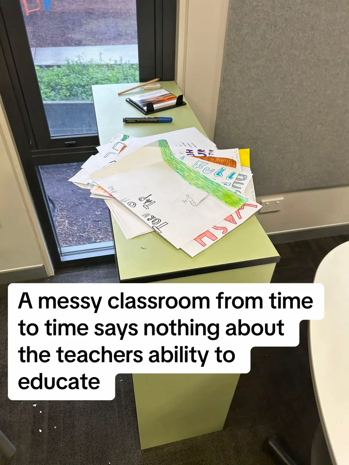 Messy classroom - sometimes our rooms can get messy and thats ok! Of course I don’t mean let it get filthy… but there will be days you look around after a lesson and think what the hell just happened in here… and the answer is Probably something magical 💜🙌 #teachersoftiktok #teacherlife #teachertok #mess 