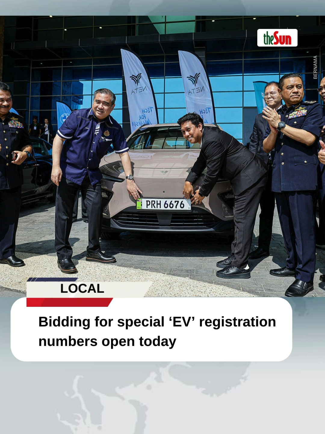 09 September 2024: He explained that the ‘EV’ number plate series is exclusively for ZEVs and cannot be registered to non-ZEV vehicles. #theSun #news #localnews #trendingnewsmalaysia #numberplate