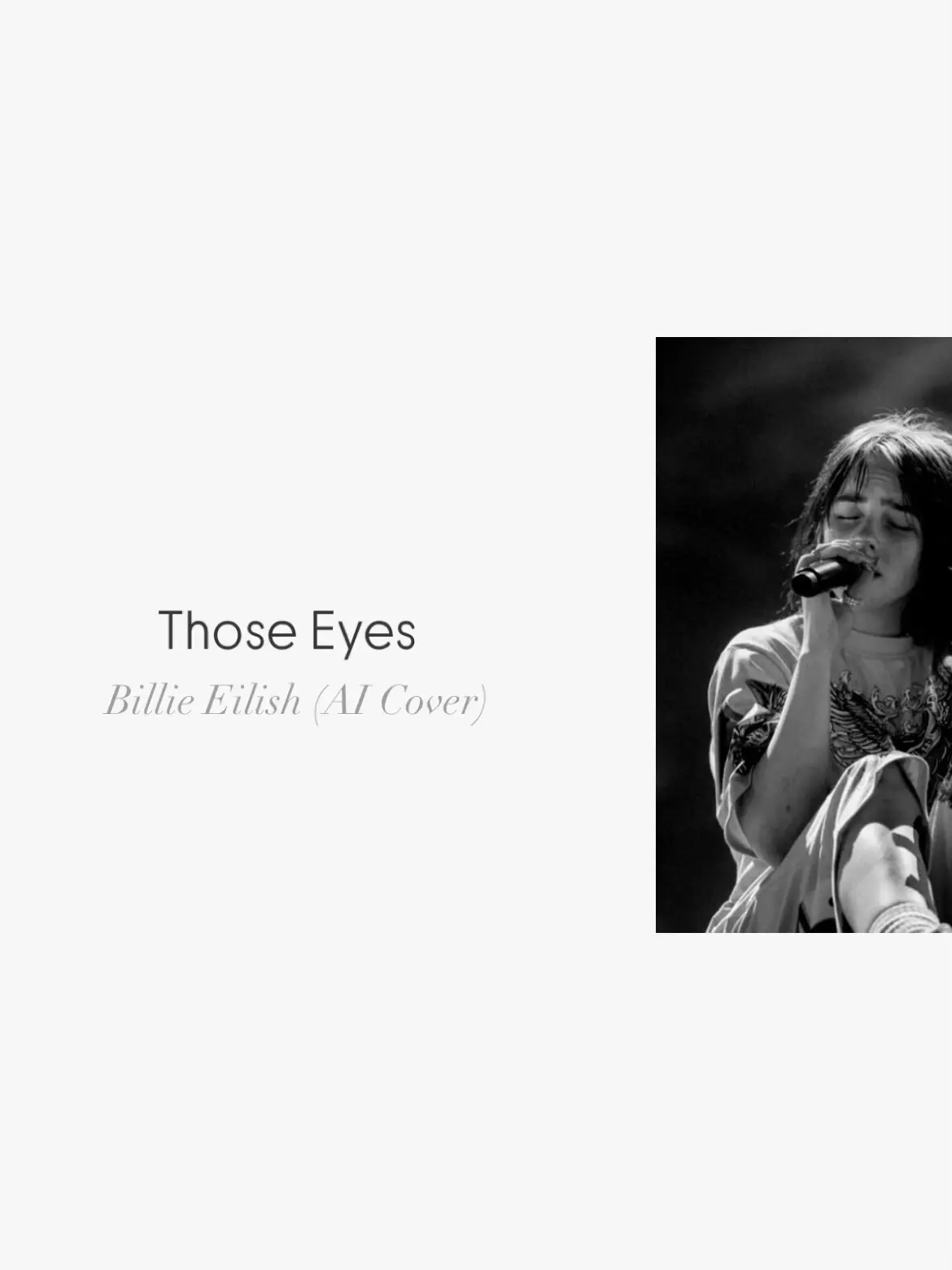 Part 47 | Those Eyes (billie eilish) #billieeilish #aicover #thoseeyes #music #lyrics #slideshow #fyp 