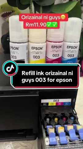 Baik grab kt sini la murah dri beli kt luar taw cuba korang tgk dpt hrga brp!!#inkepson #inkrefill #printer #epsonrefill #refillink #printerl3210 #printerl3110 