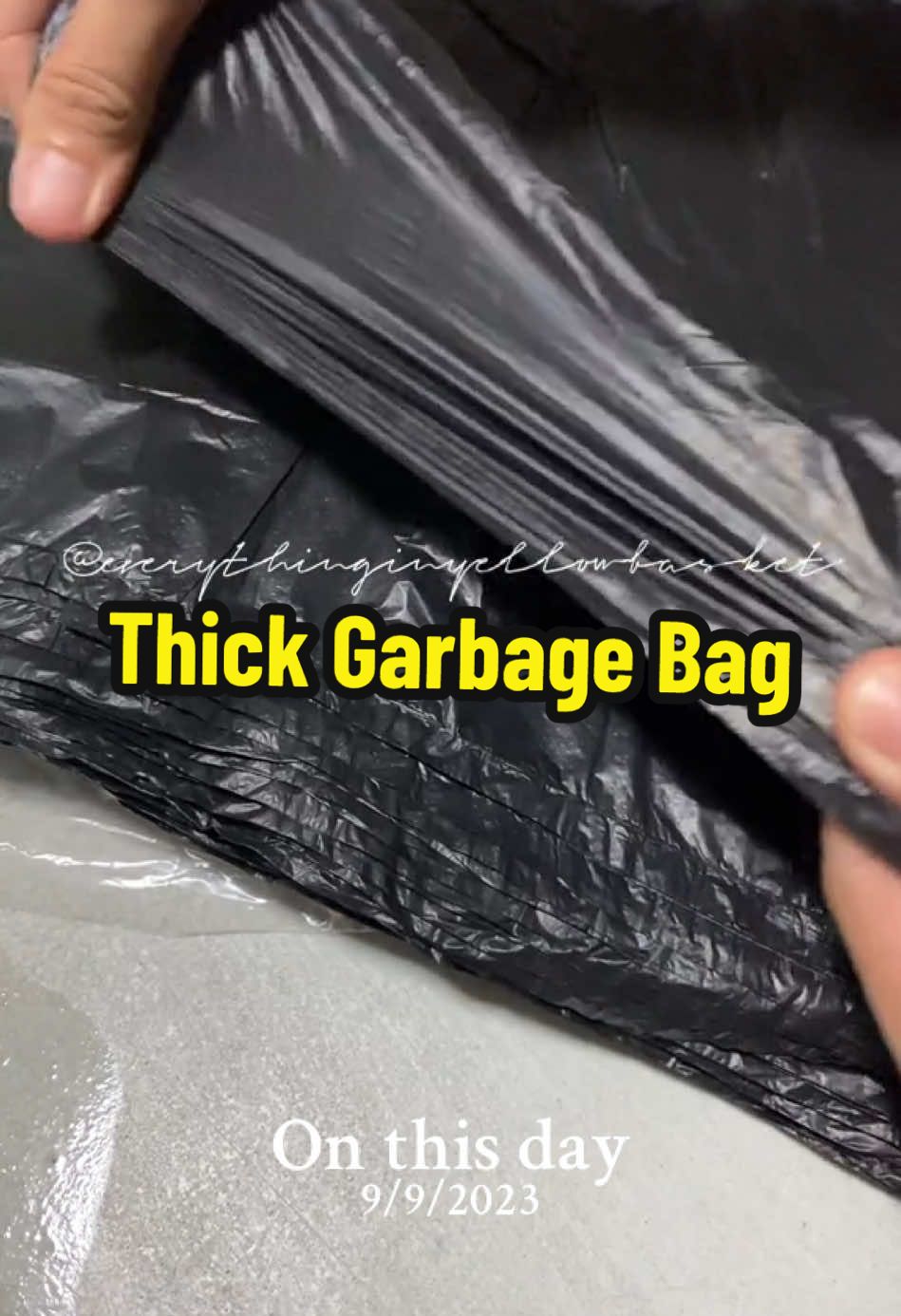 #onthisday Garbage bag  Thick Garbage bag  #allpurpose #multipurposeblackplastic #blackplastic #garbagebag #fyp#ConSantanderConecto 