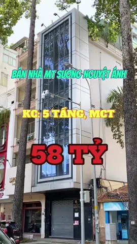 Hot nhất thị trường! Bán nhà 39 Sương Nguyệt Ánh, P.Bến Thành, Quận 1 DT: 4m x 15,14m CN: 60,4m2 DTS: 308m2 KC: 5 tầng, MCT Giá: 58 tỷ #CapCut 