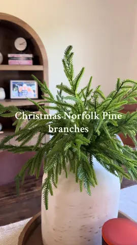 Artificial Norfolk pine branches! #artificalgreenery #christmasgreenery #foryou #tiktokshop 