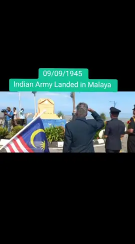 Commemoration Ceremony held this morning at the landing spot Morib Beach, Banting, Selangor .  This ceremony organized every year to rememberance of 42,000 Indian soldiers who landed  on 9 Sept 1945 to liberate Malaya from Japanese occupation .  History must be always remembered by all us ... #malaysia  #indian  #army 