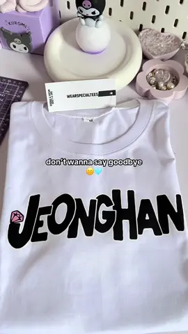 bought a shirt with his name on it because I know I'll miss him so much ☹️❤️‍🩹 #jeonghan #hannie #seventeen #svt #carat #shirt #fyp #nanatour #nanatourwithseventeen #goodquality #highqualityprint 