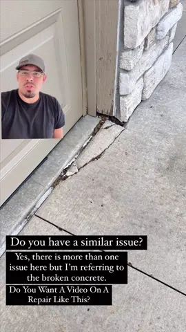 Fixing the broken corner of your concrete. #DIY #concrete #homeimprovement #tutorial 