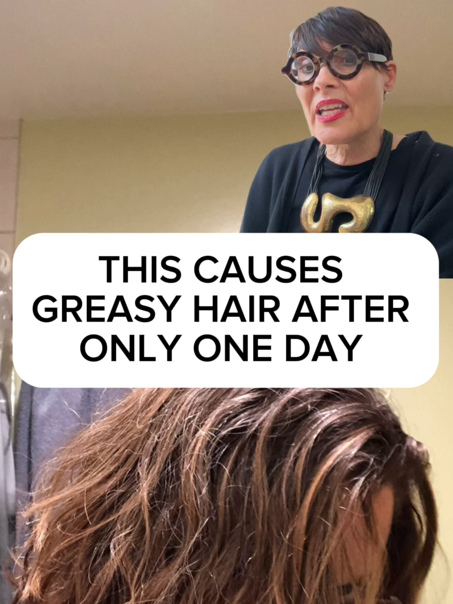 This causes #greasyhair after only one day #greasyhairtips #dryshampoohack