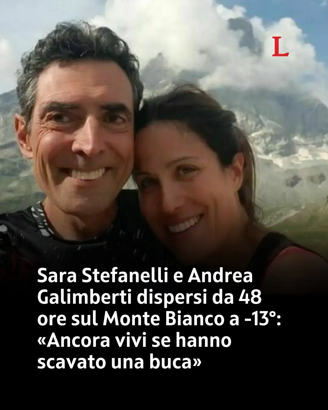 «Non vediamo nulla, veniteci a prendere, rischiamo di morire congelati», hanno detto poco sotto la vetta, sul versante francese. Ma sul 'tetto delle Alpi' il maltempo non dà tregua e i soccorritori non riescono a raggiungerli. Ricerche impossibili, sempre sul Bianco, anche per altri due alpinisti coreani di cui non si hanno più notizie da sabato. La pagina Facebook del 53enne Andrea Galimberti racconta la sua passione per l'alpinismo e le arrampicate. 👉 Link in bio  #sarastefanelli #andreagalimberti #dispersi #leggo