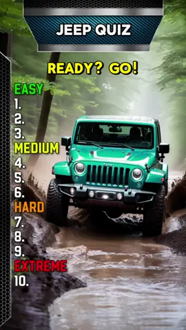 How did you do? #jeep #jeeplife #quiz #quiztime #quizchallenge #trivia #cartrivia #jeepquiz