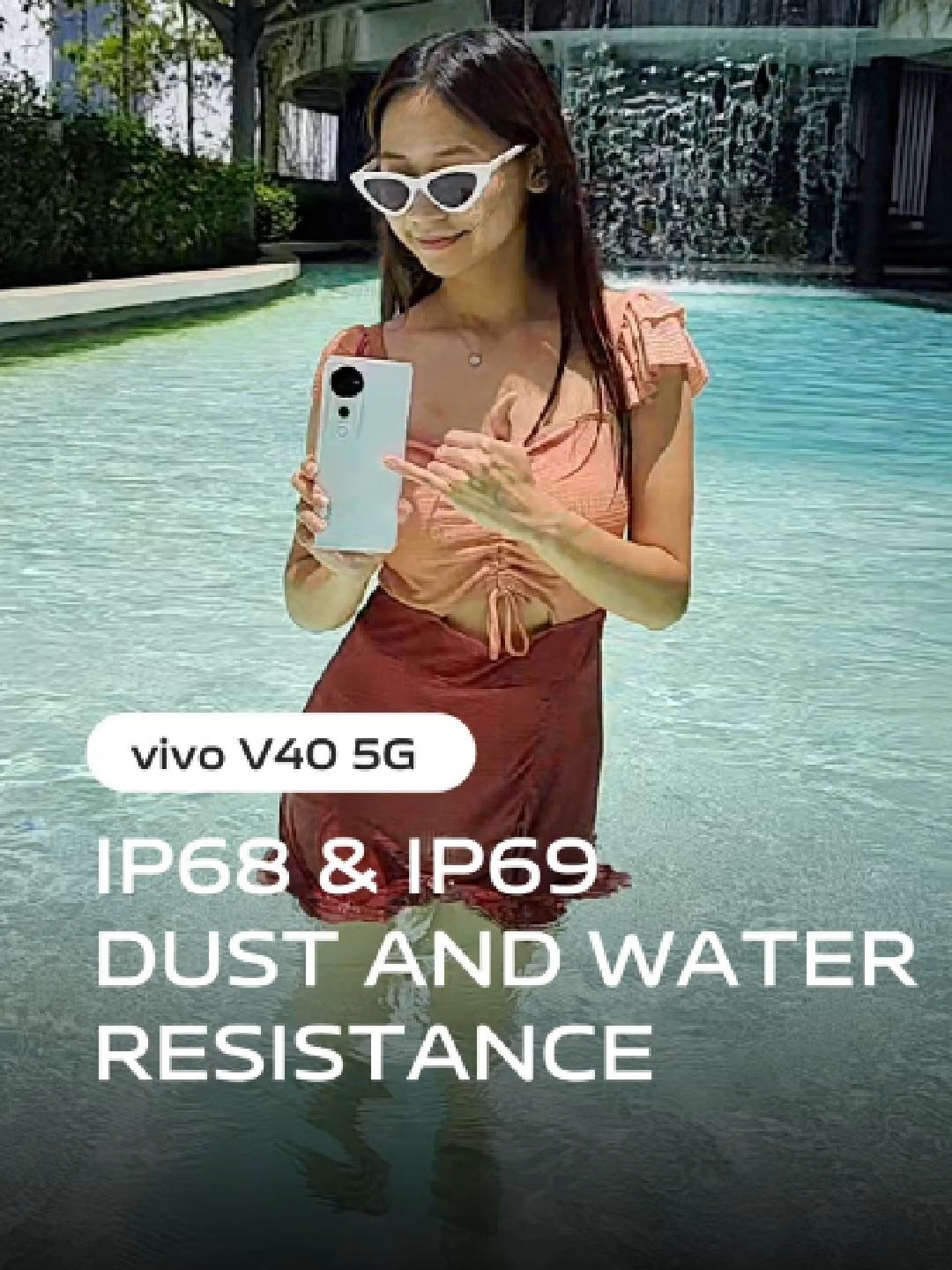 💧 Splashing into the Touch Touch Touch Touch with vivo V40 & V40 Pro! 💦  Dance away, even in the pool—thanks to IP68 & IP69 dust and water resistance, no worries at all! 🌊📱 #vivoV40Series #5ProLensesinYourPocket #zeissportraitsopro #vivomalaysia #vivoV40 #vivov40pro #vivov405g #waterresistance #IP68 #IP69 #fyp #fypp #touchtouch #KATSEYE_Touch #touch