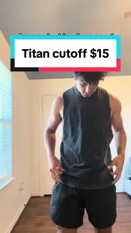 Only $15 for this fire top is crazy🙏 HIRRY and get it before they SELL OUT‼️  #titan #cutoff #gym #gymwear #statementcutoff #shirt 