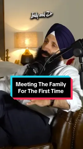 Meeting the family for the first time as a future son-in-law.  A tricky situation, but hopefully we gave some useful pointers as guys who have been there before 👊🏽 Clip taken from Episode 180 of the podcast.  #punjabicouples  #desiwedding #rishta #desiengagement #indyanddr 