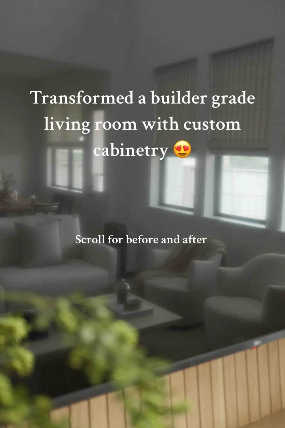 This is such a fulfilling result! It has definitely become the focal point in the living room.  #buildergradetocustom #buildergradehome #customcabinetry #customshelving #houstonhomebuild #homedecor #interiordesigner #interiordesign #homedesign