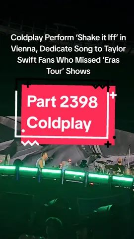 Performing in the same venue that Swift had to abandon earlier in August after local police uncovered an alleged terror plot to attack Swifites, Coldplay singer Chris Martin paid homage to Swift with her hit song 'Shake it Off'. Beautiful Coldplay! #coldplay #taylorswift #vienna #taylorswiftvienna #coldplaytaylorswift #shakeitoff #coldplayshakeitoff #coldplayvienna 